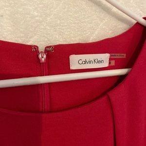 Calvin Klein magenta dress